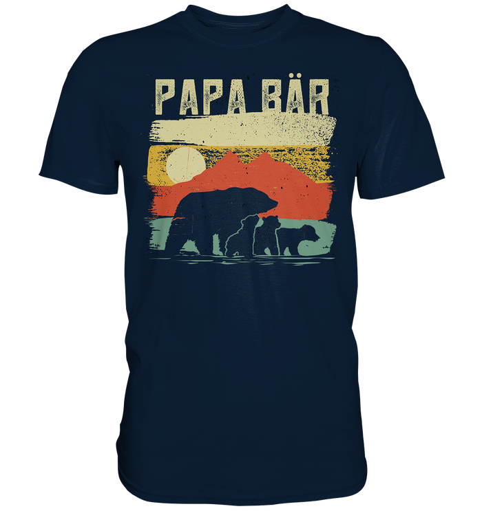 Papa Bär - Premium Shirt - Berge 3 Bären - Premium Shirt