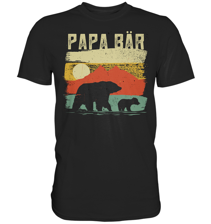 Papa Bär - Premium Shirt - Berge