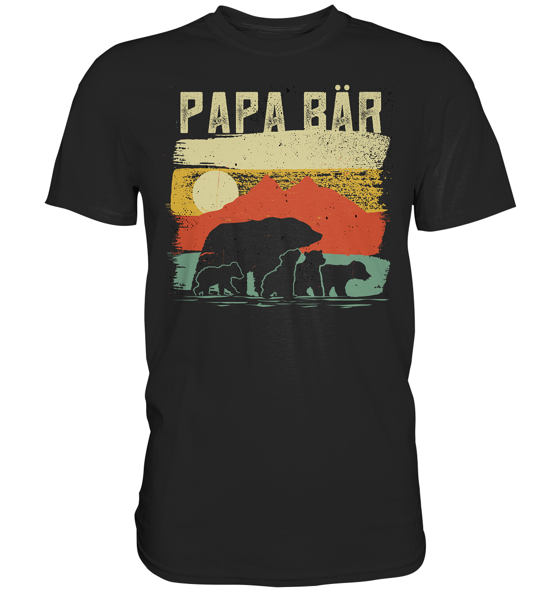 Papa Bär - Premium Shirt - Berge 4 Bären - Premium Shirt