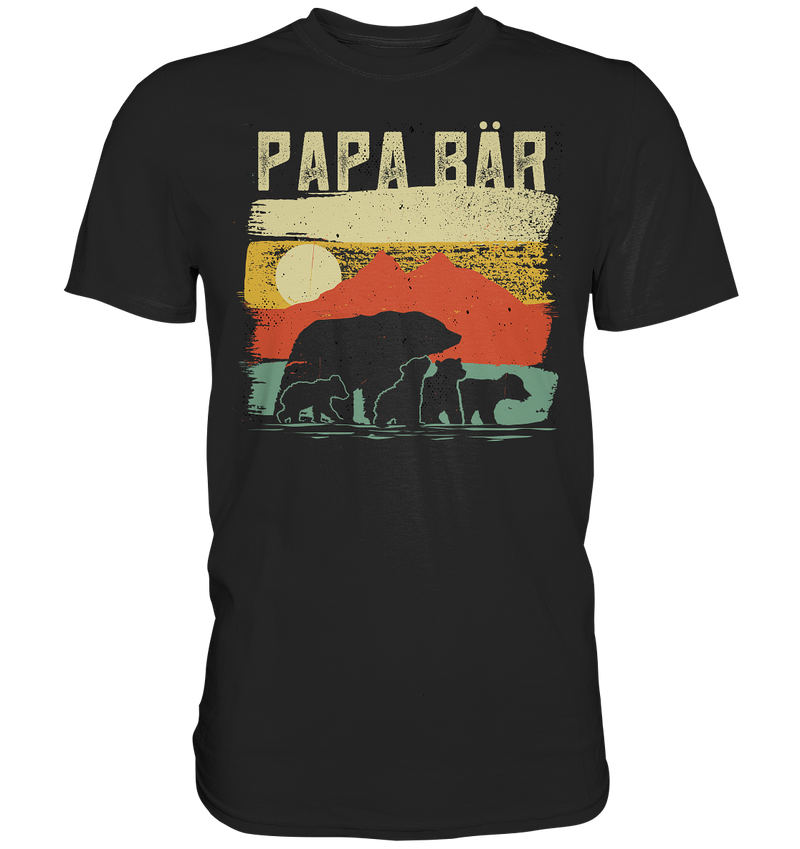 Papa Bär - Premium Shirt - Berge 4 Bären - Premium Shirt