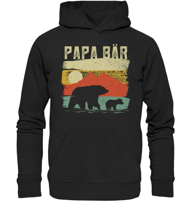 Papa Bär - Premium Unisex Hoodie - Berge