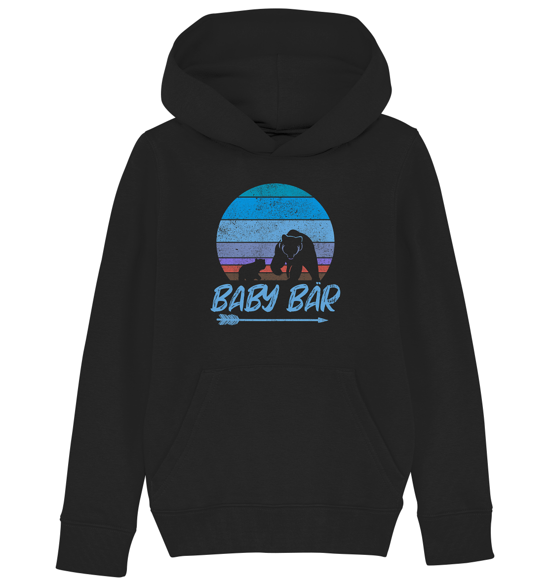 Baby Bär - Kids Organic Hoodie - Blau