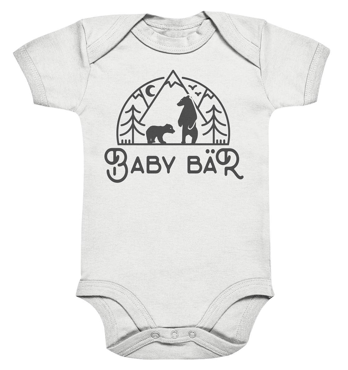 Baby Bär - Organic Baby Bodysuite - Wood Pine