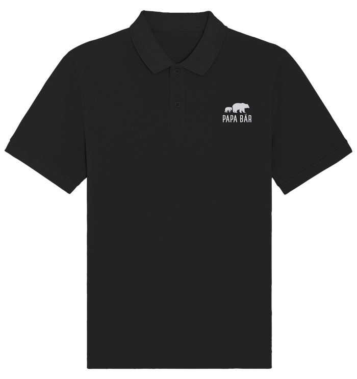 Papa Bär - Organic Poloshirt - Premium Stick Logo