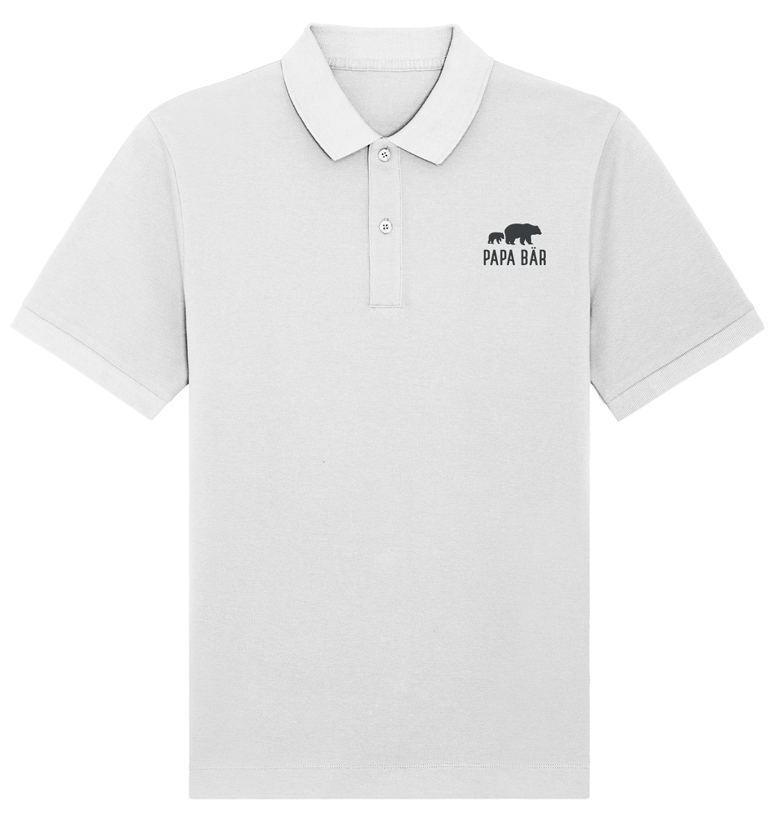 Papa Bär - Organic Poloshirt - Premium Stick Logo