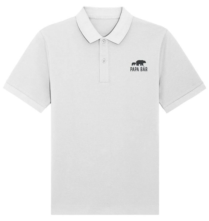 Papa Bär - Organic Poloshirt - Premium Stick Logo