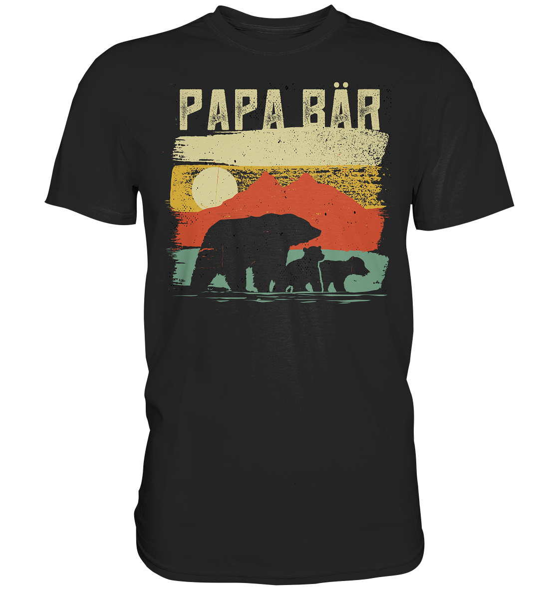 Papa Bär - Premium Shirt - Berge Zwillinge