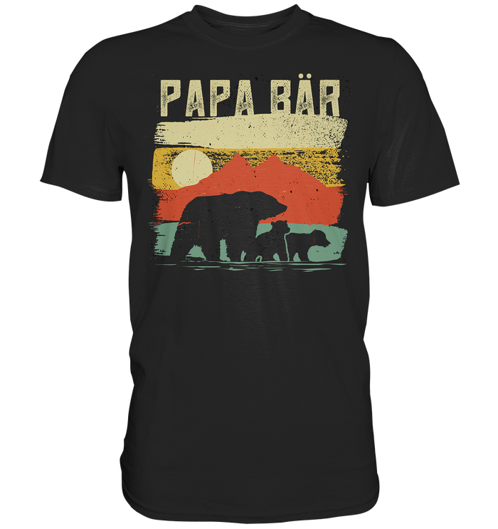 Papa Bär - Premium Shirt - Berge Zwillinge