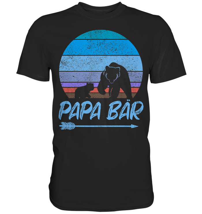 Papa Bär - Premium Shirt - Blau