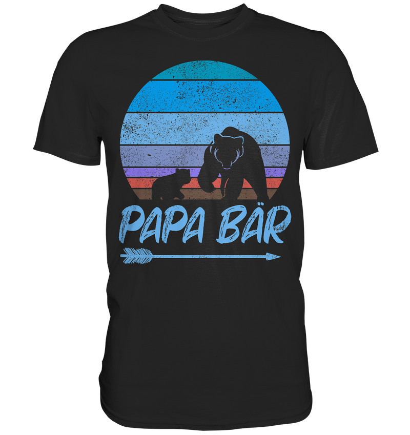 Papa Bär - Premium Shirt - Blau