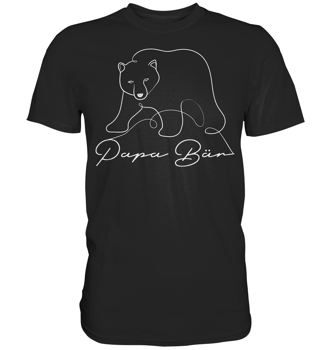 Papa Bär - Premium Shirt - One Line