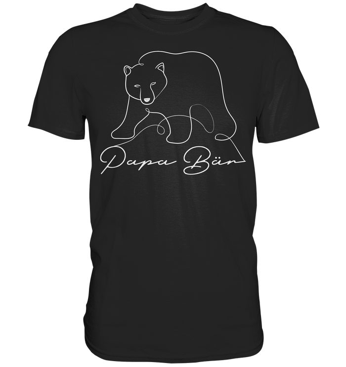 Papa Bär - Premium Shirt - One Line