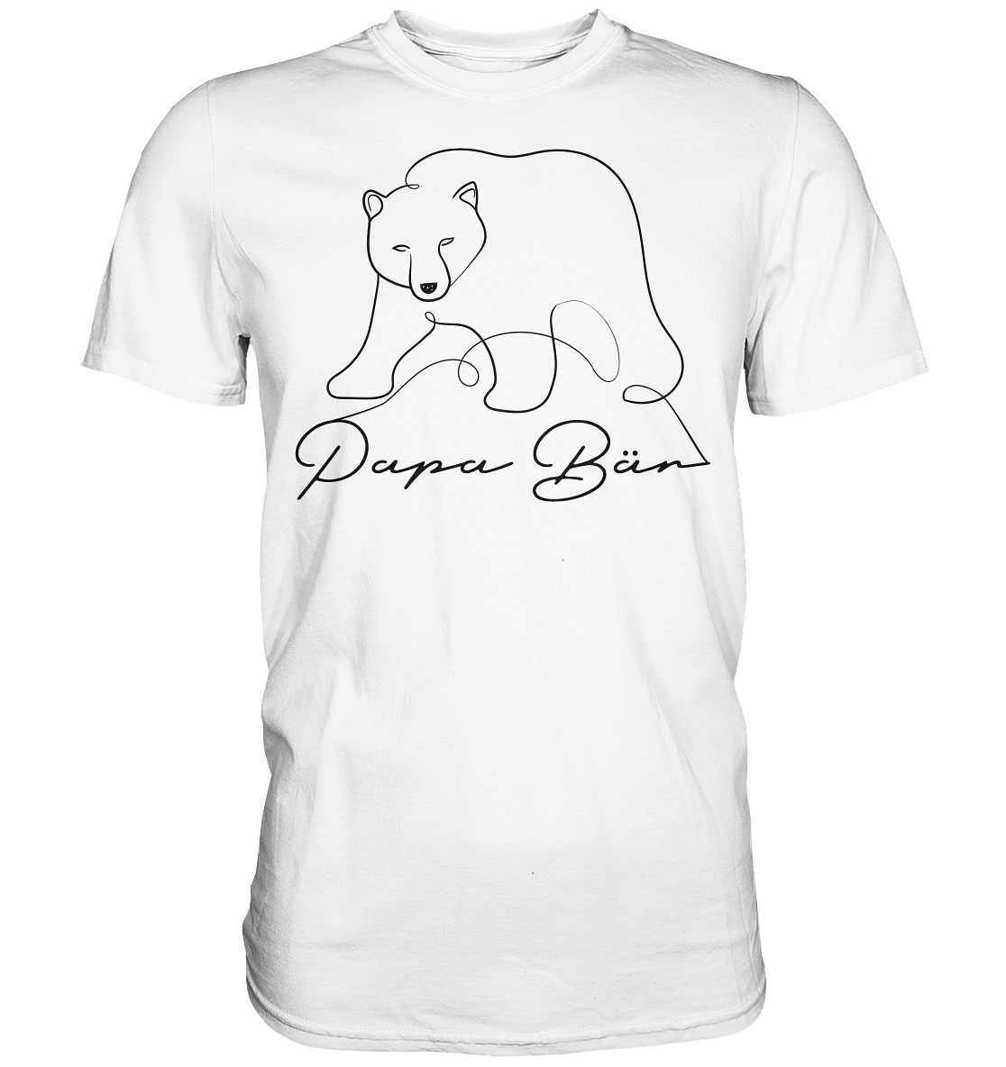 Papa Bär - Premium Shirt - One Line