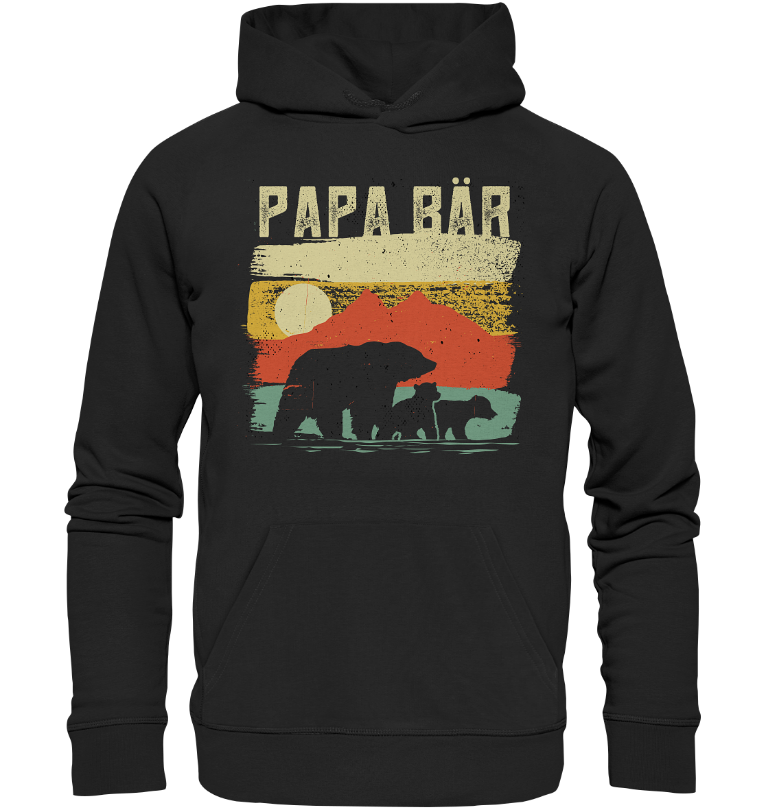 Papa Bär - Premium Unisex Hoodie - Berge Zwillinge