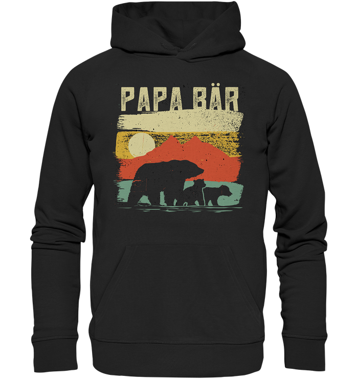 Papa Bär - Premium Unisex Hoodie - Berge Zwillinge