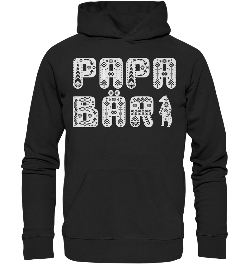 Papa Bär - Premium Unisex Hoodie - Boho Letters